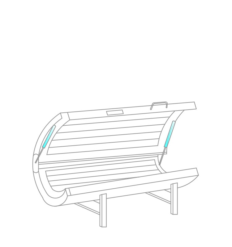 支撑类型气弹簧